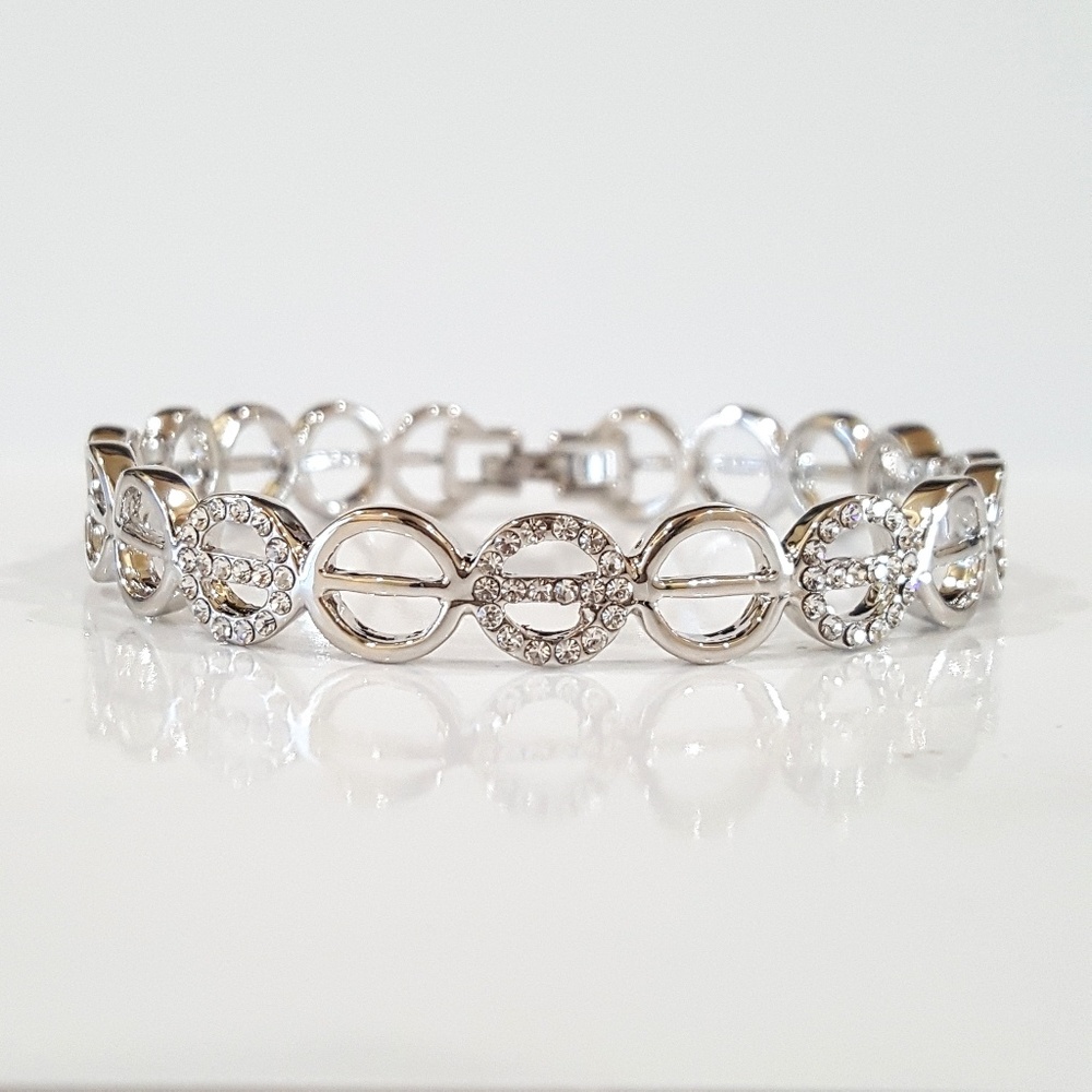 Silver Swarovski Elements Bracelet